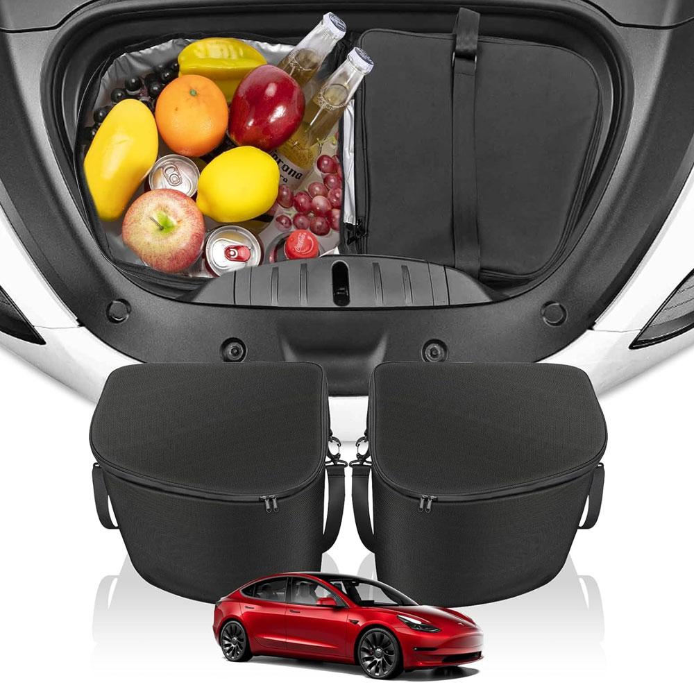 For Tesla Model 3 highland Model Y 2020-2025 Frunk Cooler Organizer Insulation Cooler Bag Front Trunk Storage Organizers Model 3 2017-2026