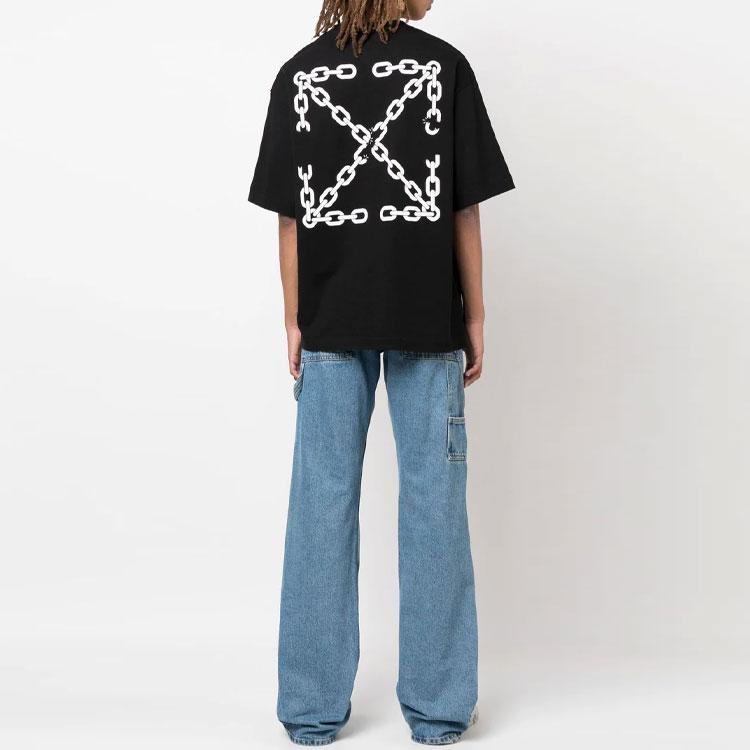 OFF WHITE Chain Arrow T Shirt OMAA120F22JER0051001