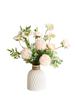 Elegant High-End Artificial Flowers with Ceramic Vase Decor – Luxurious Living Room Arrangement