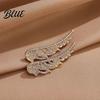 Hat Pin Brooch Women Alloy Pin Wings Shape Lapel Badge