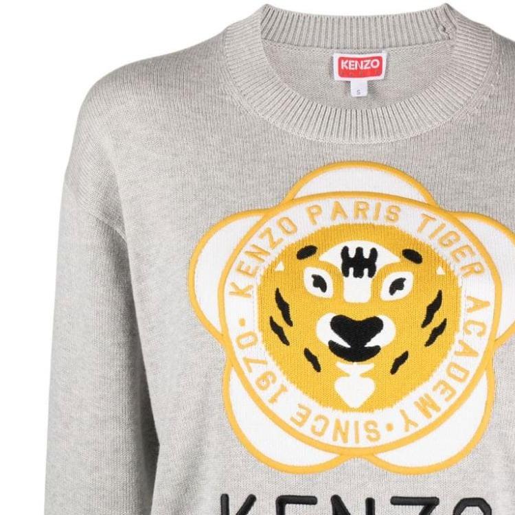 Kenzo Tiger Academy Logo Embroidered Jumper Women's FD62PU4263BB-93