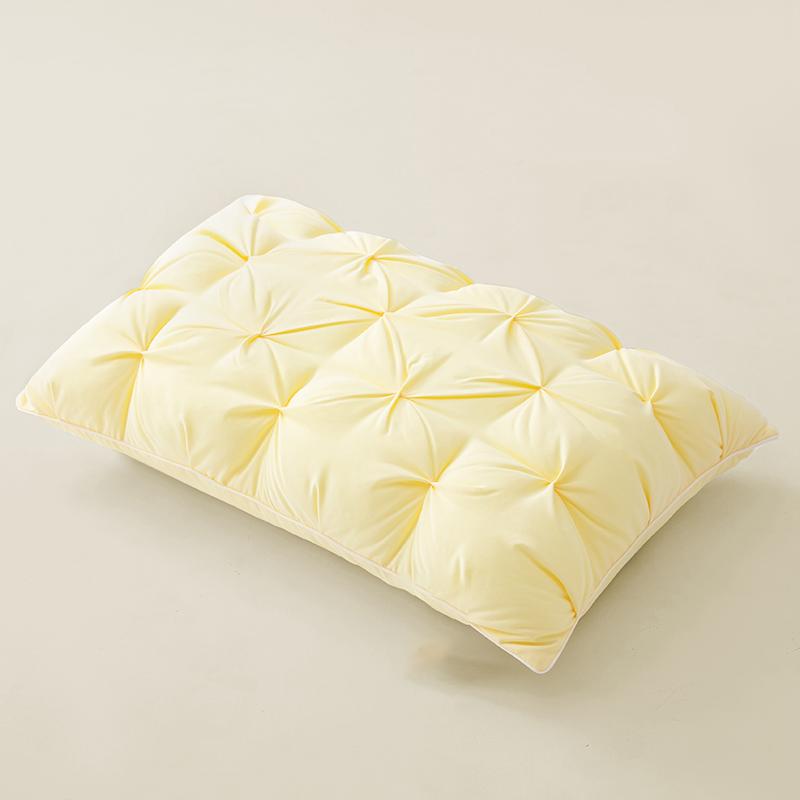 Twisted Flower48 × 74cmStar Hotel High and Low Pillow Home No Collapse Cervical Pillow Insert Waterable Wash Pillow Inner