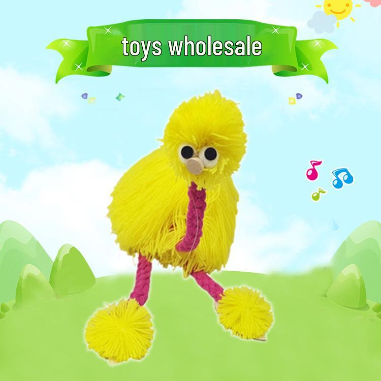 

Children s Ostrich Marionette Puppet Toy - Traditional Folk Wisdom жовтий