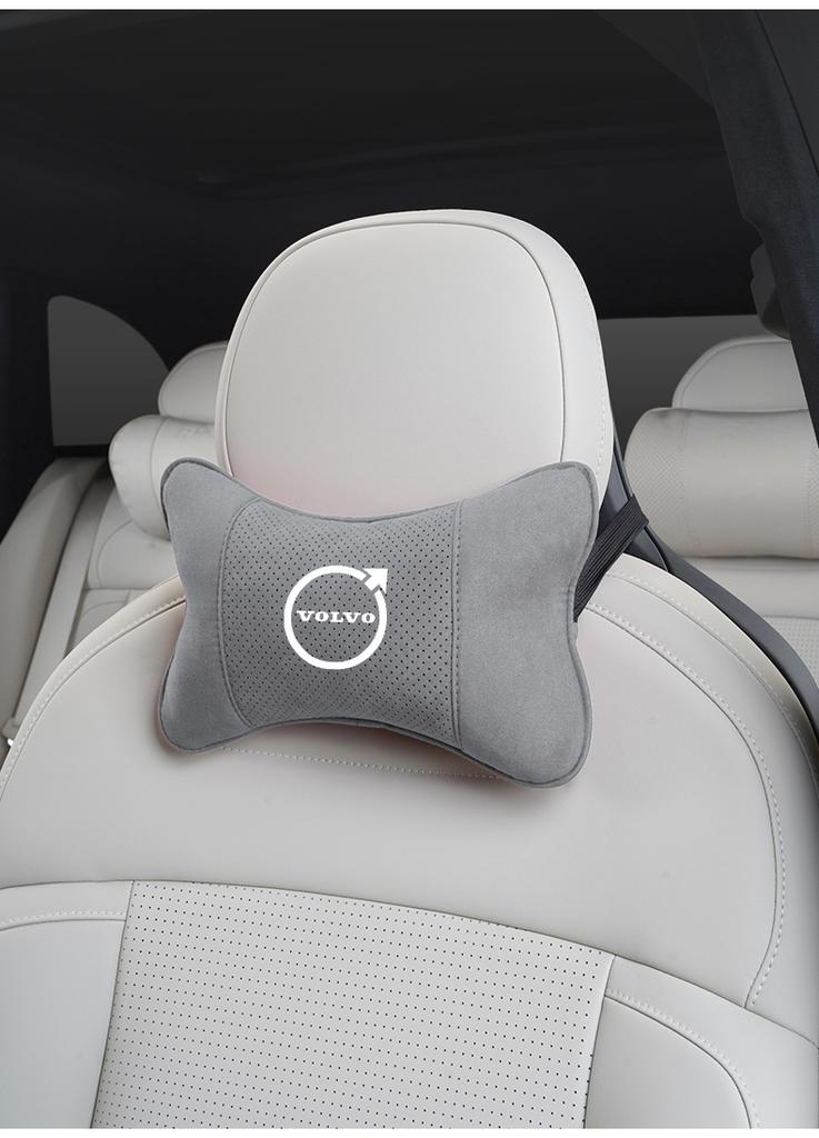 Car Seat Headrest Auto Logo Neck Spine Protect Pillow For Volvo T6 V90 EX30 EX90 EM90 C40 S40 S80L XC-Classic C70 CX70 Rdesign