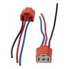 2pcs Ceramic H4 Wiring Harness Rubber Metal H4 Headlight Socket with 3 Adapter H4 Ceramic Socket for Headlight, Fog Light, Truck