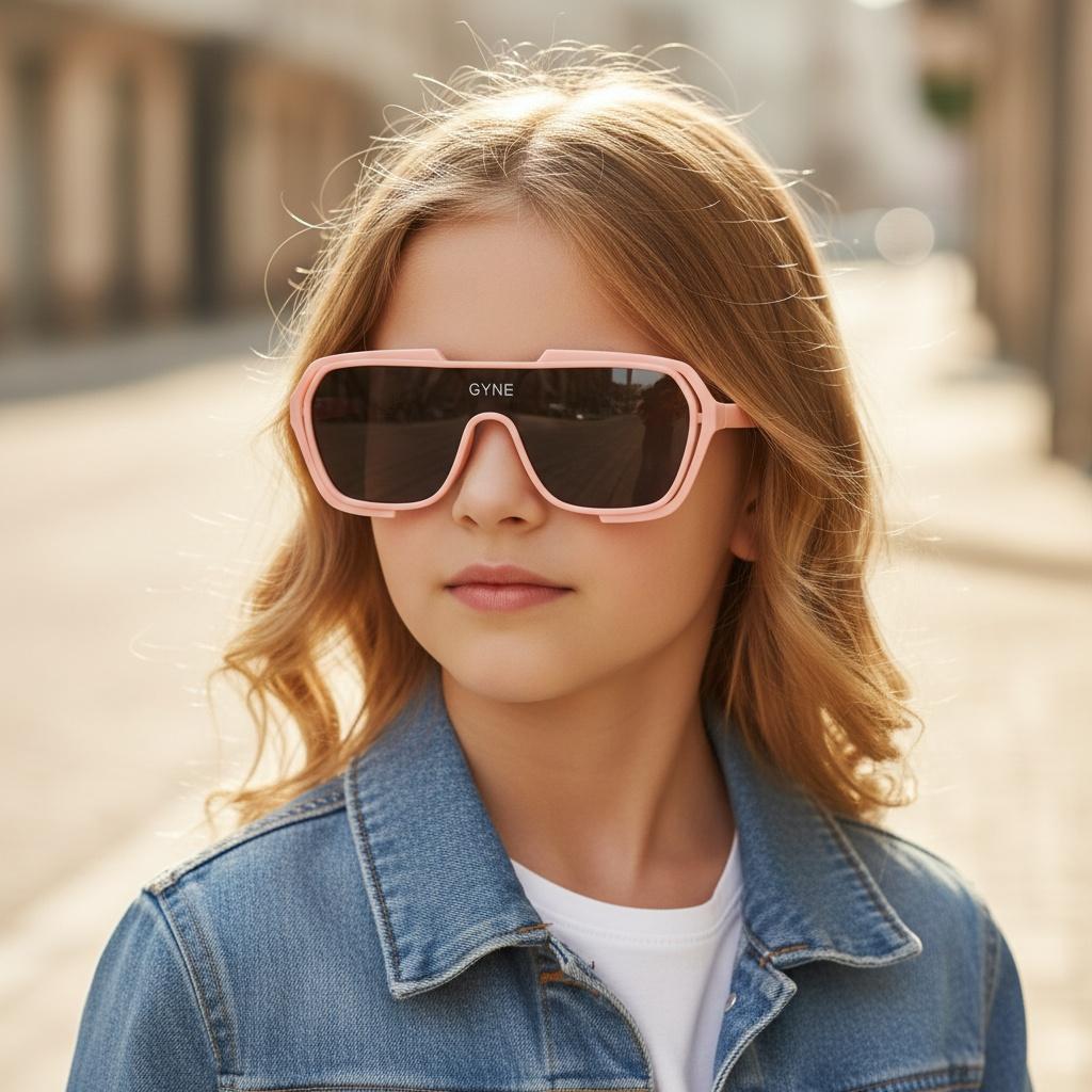 Fashionable Children Large Frame Sunglasses Boys And Girls Uv Protection Fashion Colorful Sunglasses 8859