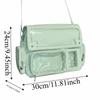 Transparent Convertible Ita Backpack PVC Solid Color Kawaii Uniform Bag Ita Waterproof PU Leather Clear Window Plushie Bag