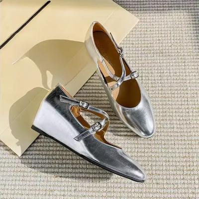 Mode Spitzschuh Damen Schuhe Sommer Neue Mode Sandalen 2025 Luxus Kleid Party Damen Mary Janes Schuhe Schnalle Zapatos Mujer