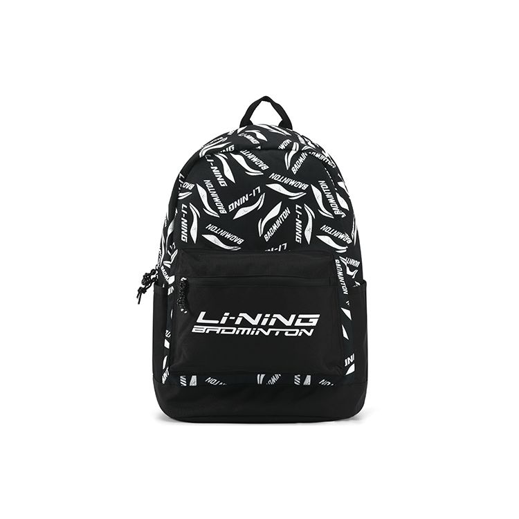 Li Ning Sports Casual Fabric Backpack Unisex Backpack Black White ABSR122-5 Black White