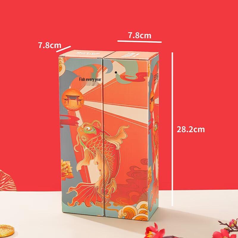 YILIWU Koi Fish Glass Cup Set (4-Piece)