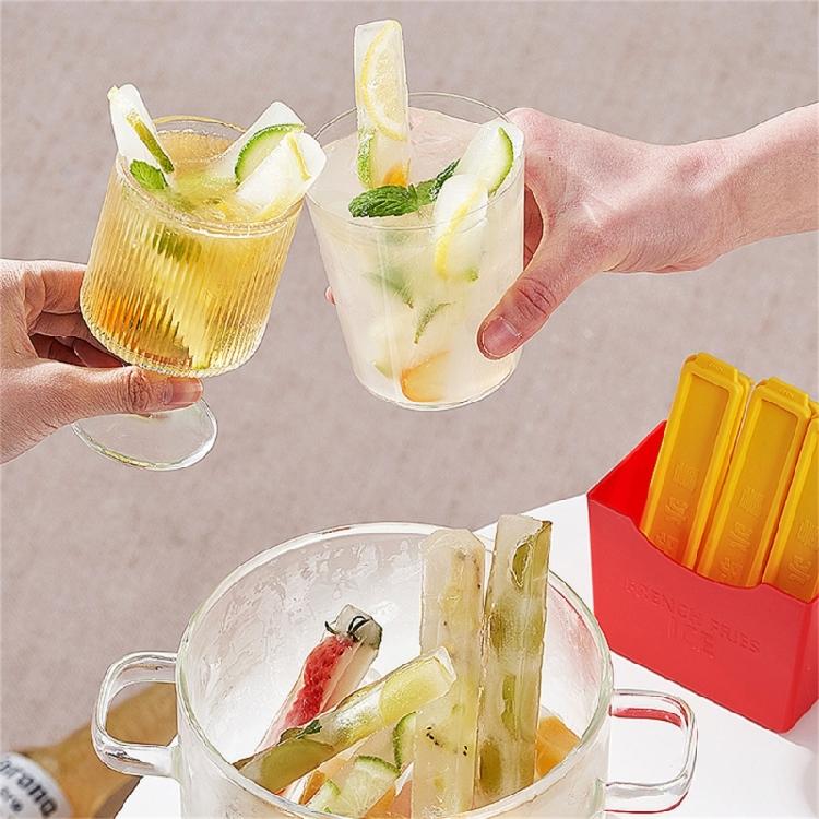 Household French Fry Shape Ice Making Molds Rectangular Portable Ice Maker Tool Cold Drink Accessories for Household