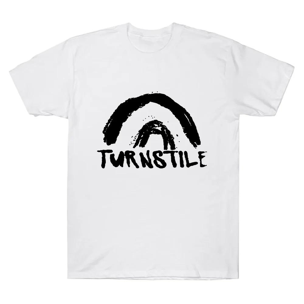 Футболка Turnstile DOUBLE RAINBOW, футболка Turnstile Band с коротким рукавом, унисекс, хлопковая одежда, графический принт, рок, уличная мода, Y2K. 4XL