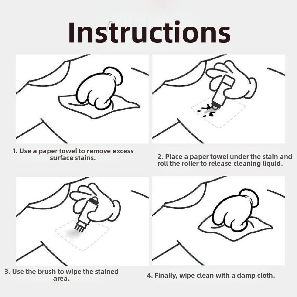 15ml Stain Remover Pen Double Head Oil Remover Stick Emergency Cleaner Pen Clothes Cleaning