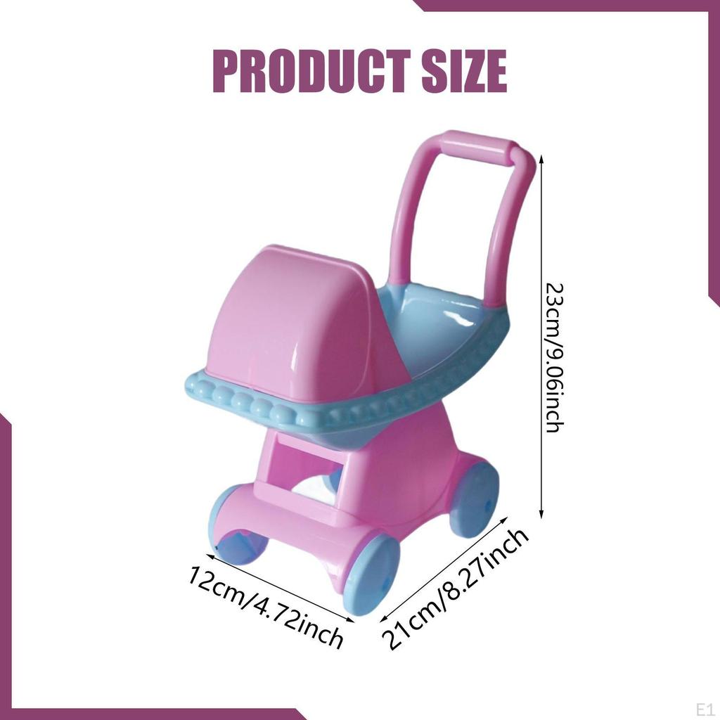 Doll Mini Dollhouse Furniture Gift Smulation Early Development Trolley for Party Favors