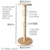 Modern Round Plant Stand - Solid Walnut Wood Side Table with Storage Shelf for Living Room, Bedroom, Balcony & Sofa Corner