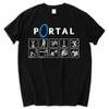 Hra Portal 2 Potisk Pánské A Tričko léto camisa masculina anime slim casual trička oblečení slavná značka pánské Tričko sbz5278