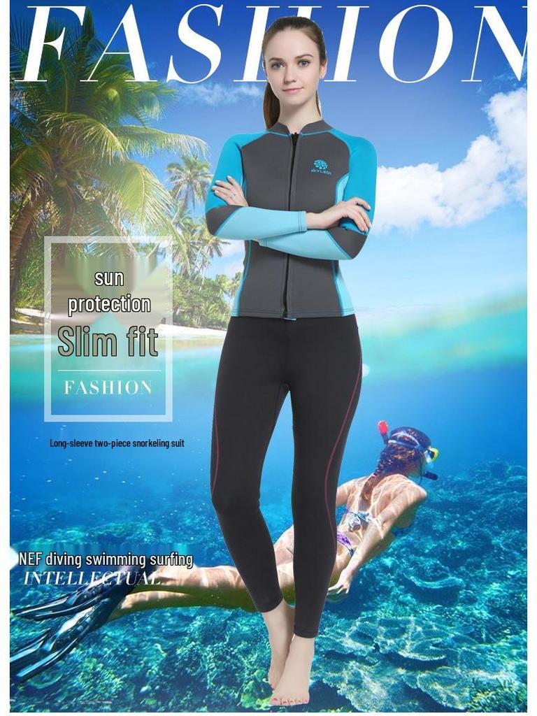 Dámský 2mm zesílený teplý potápěčský neoprenový top