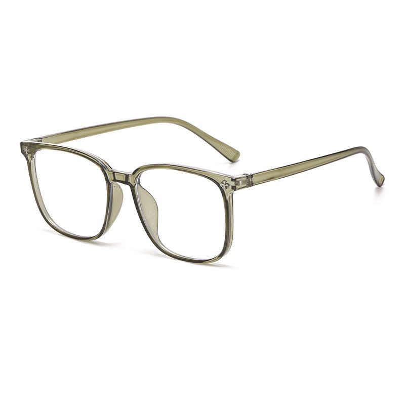 European and American classic black frame UV protection and radiation protection Large frame thin eye protection Flat light glasses Suitable for m