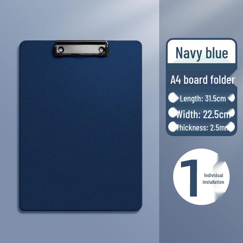 Morandi A4 Black PP Foam Clipboard - Thick, Student-Friendly Writing Board 