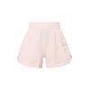 Breathable Solid Color Athletic Shorts Women Bottoms Pink White HE9953