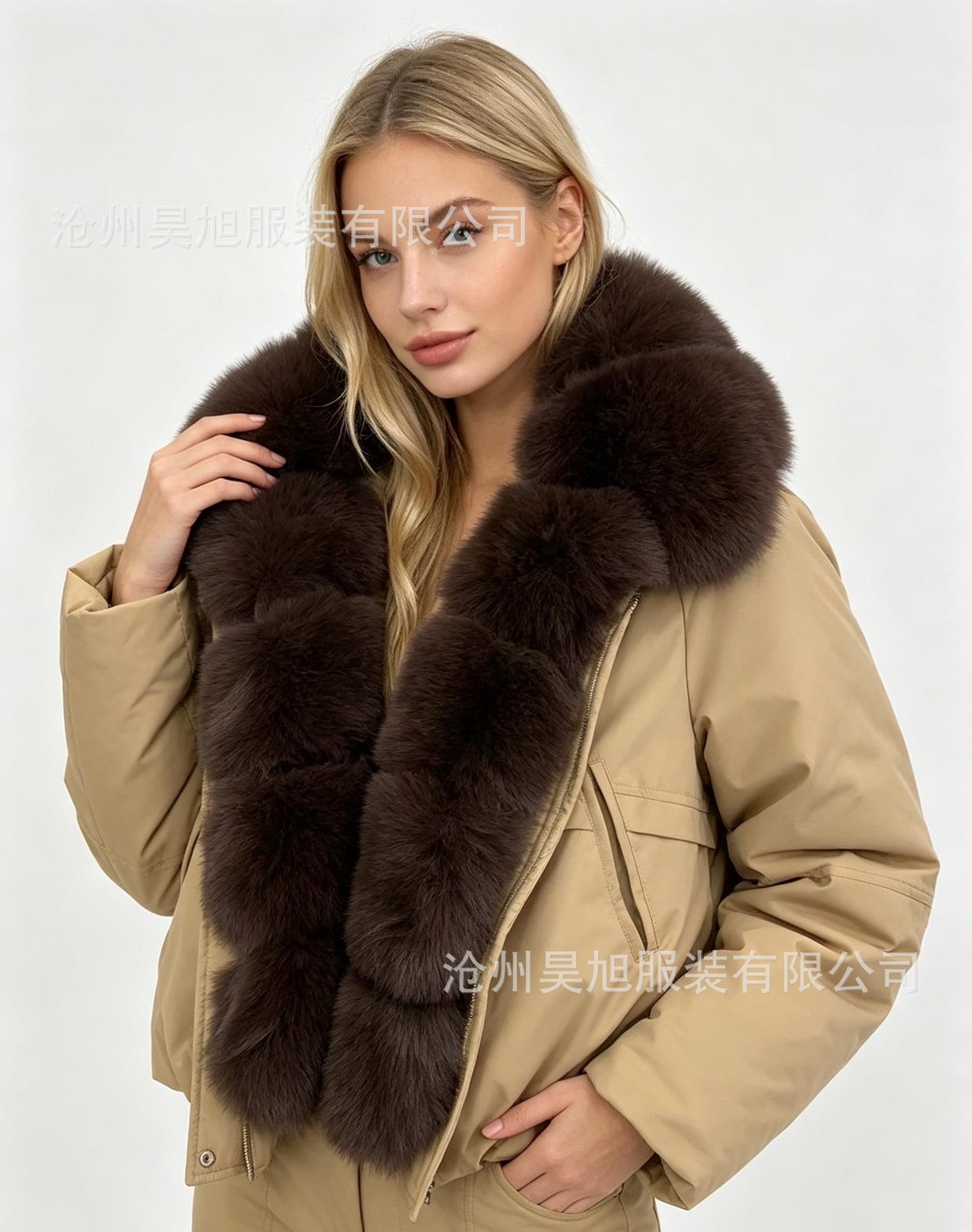 Women Short Medium Length Down Jacket