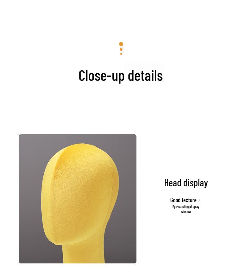 Mannequin Head Stand for Hats, Wigs, Scarves, and Accessories