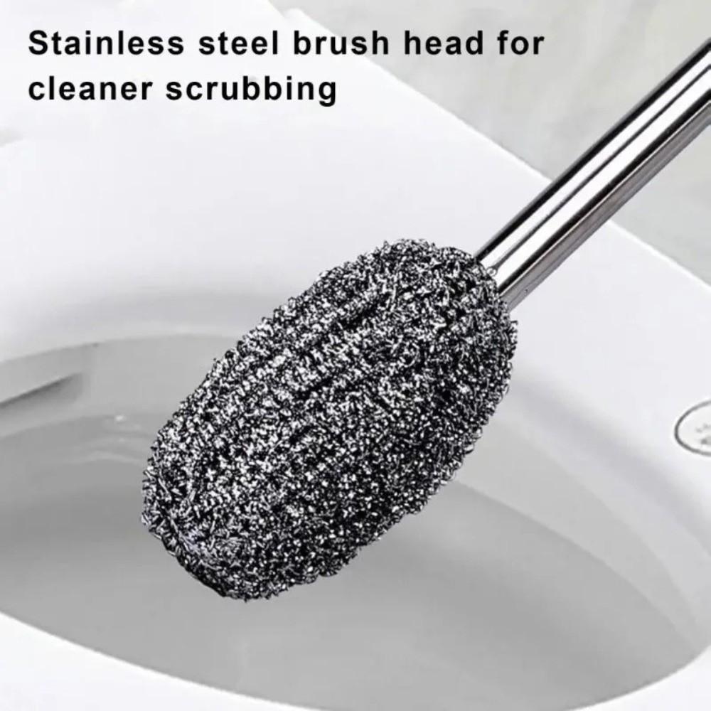New Portable Steel Wool Cleaning Brush No Shedding Durable Toilet Brushss Multi-functional Cleaning Tool