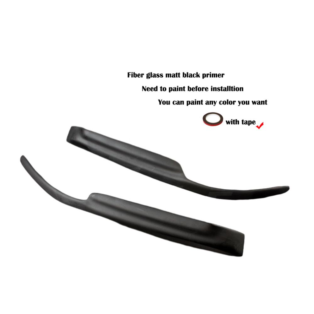 For Mitsubishi Lancer Evolution EVO 7 8 9 2003-2007 Car Headlight Carbon fiber eyebrows Fiber glass FRP primer eyelids 2pcs Fiber glass primer