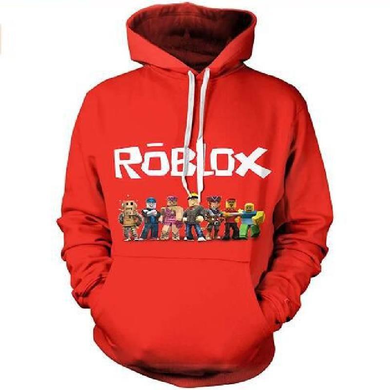 Trendy Roblox Youth Hooded Sweatshirt With Digital Print For Stylish Kids In Various Colors