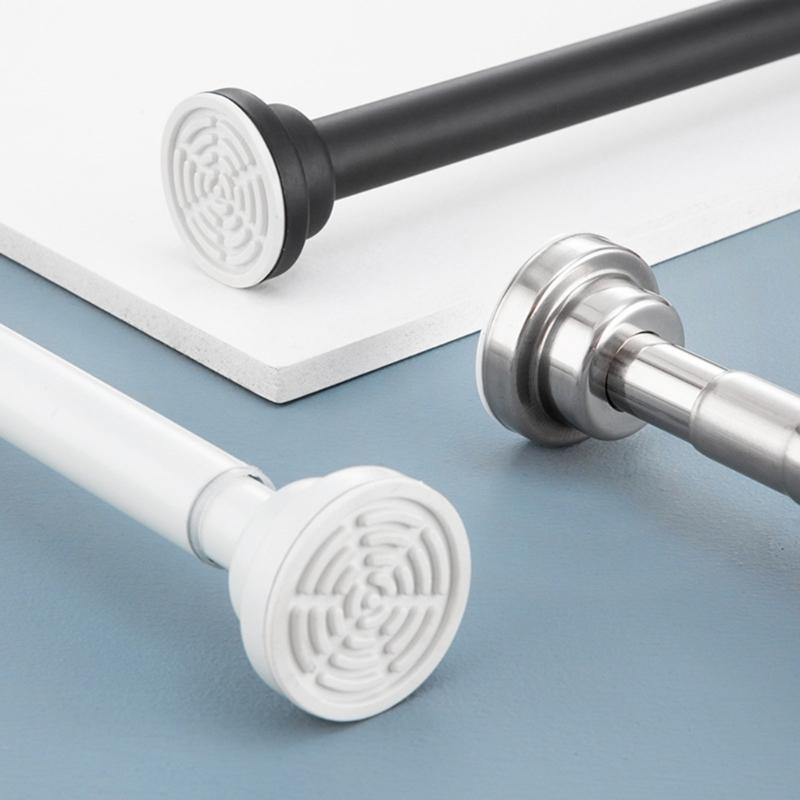 Strong Tension Rod Simple & Practical Curtain Rod Easy to Install Curtain Rod Perfect for Window Bathroom & Closet