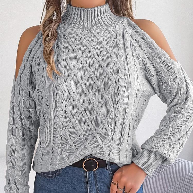 Vintage Solid Color Knitwear Sweater Loose Stand Collar Long Sleeve Cardigan Autumn Winter Top