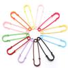 10pcs/lot 64x15mm Safety Pins Brooch Colorful Metal Iron Sewing Pins For DIY Jewelry Making Clothing Fasteners Decor Accessories