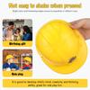 Alasum Construction Site Toy Helmets, Yellow, Kids, 5-Piece Set, Durable Plastic Construction Helmets for Pretend Play, Fun Accessories
