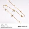 European/American Light Luxury Titanium Steel Necklace - Pig Nose Cold Niche Style, High-End Versatile Long Sweater Chain