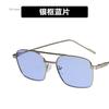 New Fashion Double Bridge Metal Frame Sun Glasses Driving Sunglasses Male Vintage Black Pilot Eyeglasses UV400 Female Gafas