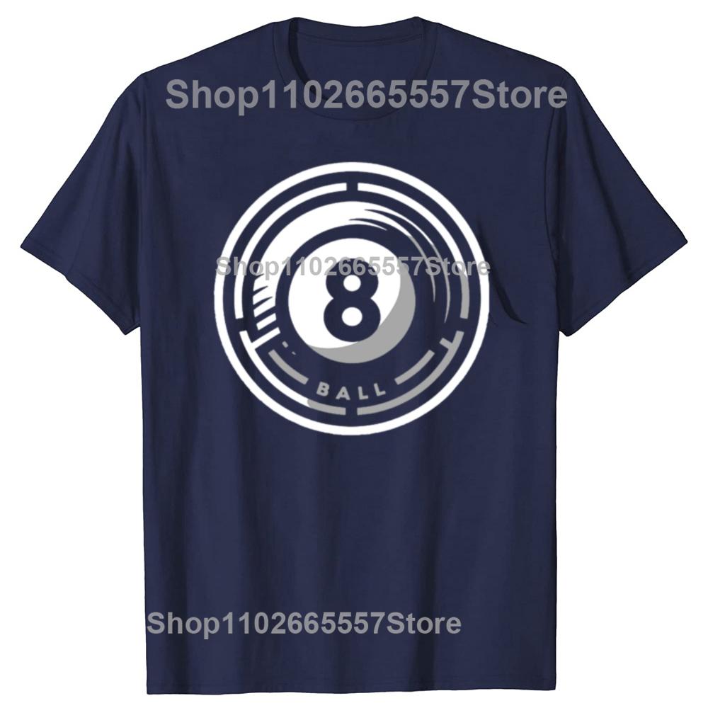 Funny 8 BALL Graphic Tshirts Unisex Womens Fashion Casual Tshirt 100 Cotton Loose Billiard Sport Pool Snooker Games T Shirt