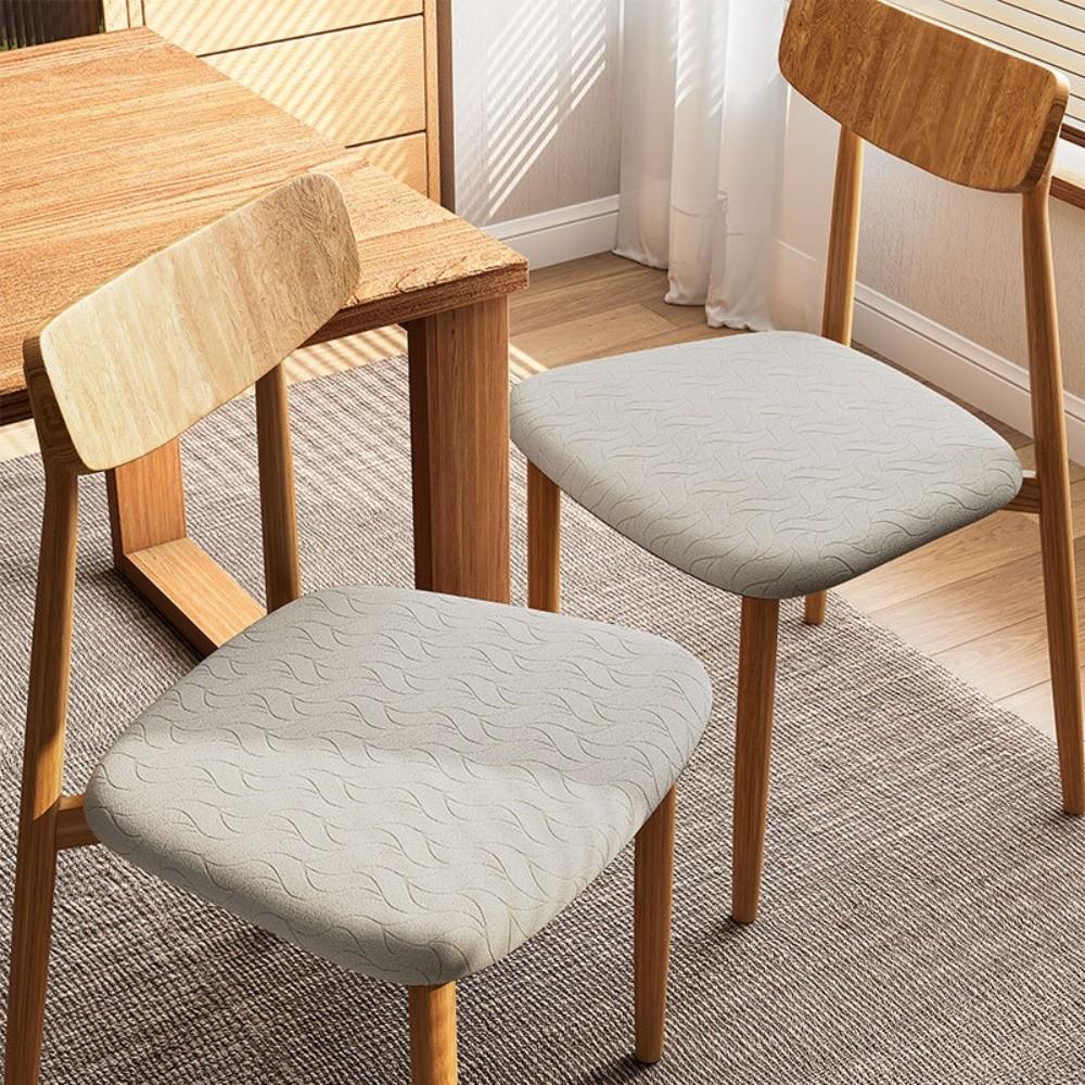 Chair Cover Removable Elastic Seat Protector Jacquard Stretch Anti-dirty Chair Seat Covers Dining Room Restaurant Decor 1990₽
