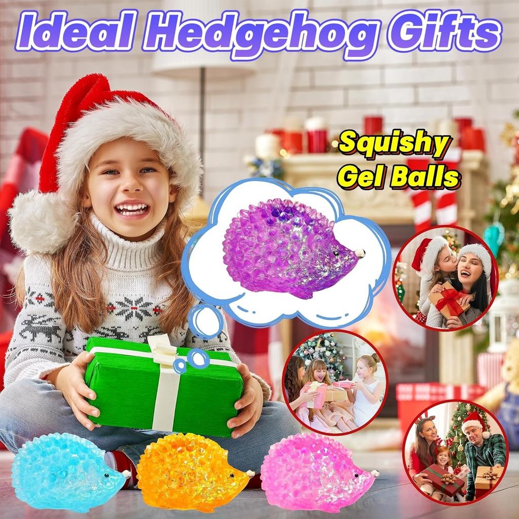 Igel Zucker Squishy Stressbälle Kawaii Squishy Spielzeug für Kinder Sensorische Quetschspielzeuge Osterkorb Füllung Mitgebsel