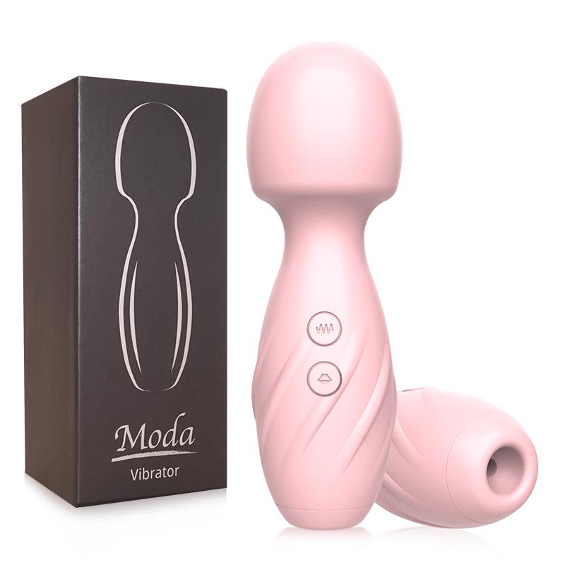 New 2In1 AV Magic Wand Vibrator 10 Modes Vibration Dildo Sucking Nipple Clitoris Massager G Spot Masturbation Sex Toys for Women