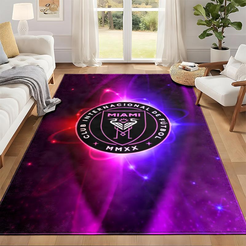 Inter de Miami Carpet Door Mat for Living Room or Bedroom Protective Mat Under Chair Office Decoration Christmas Gift Birthday Present