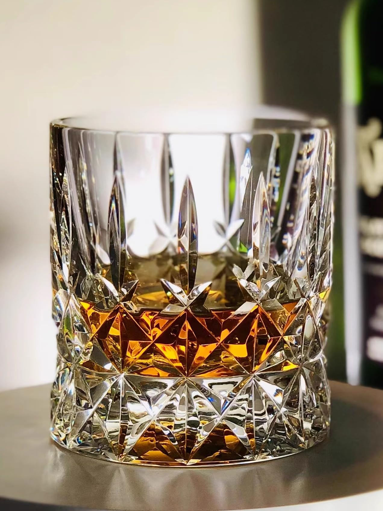 

Pure handmade whiskey glass, rocks glass, brandy glass, transparent crystal glass, 260ml, gift box