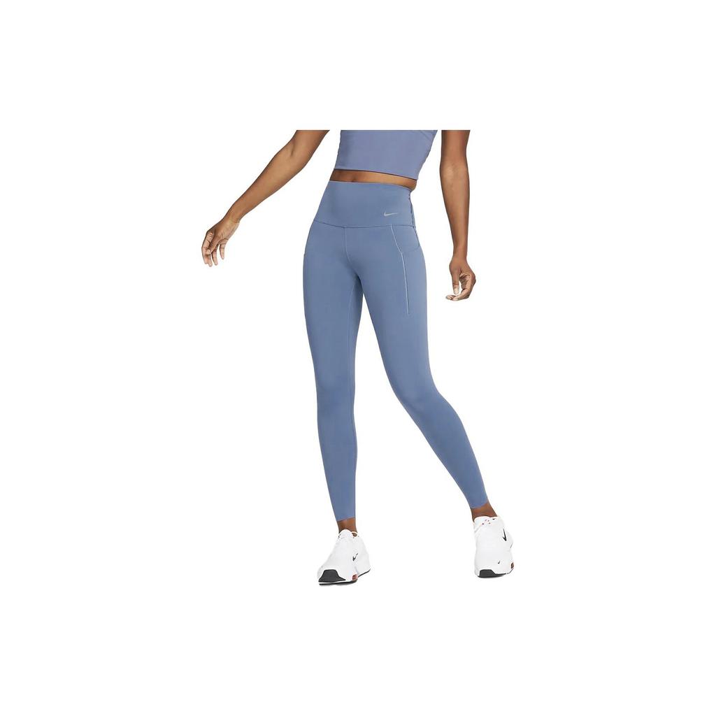 Nike High-Waist Training Tight Breathable Sports Leggings Women Bottoms Phen-Blue DQ5997-491