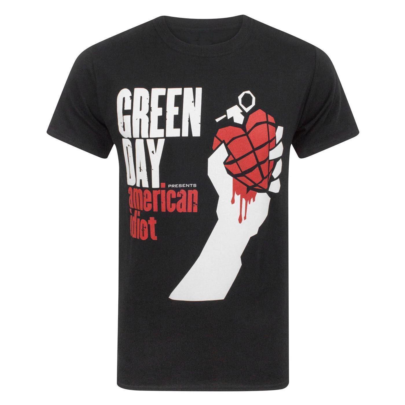 Футболка Green Day Группа Альбом American Idiot Новая Черная Официальная L