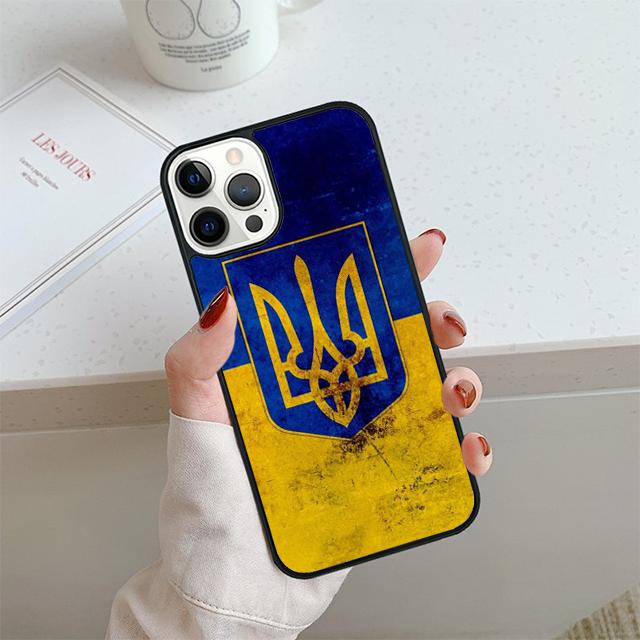 U-kraine Flag Phone Case For iPhone 17 Air 13 12 14 15 16  Cover For Apple iPhone 17 Air 14 15 16 Pro Max Plus Coque