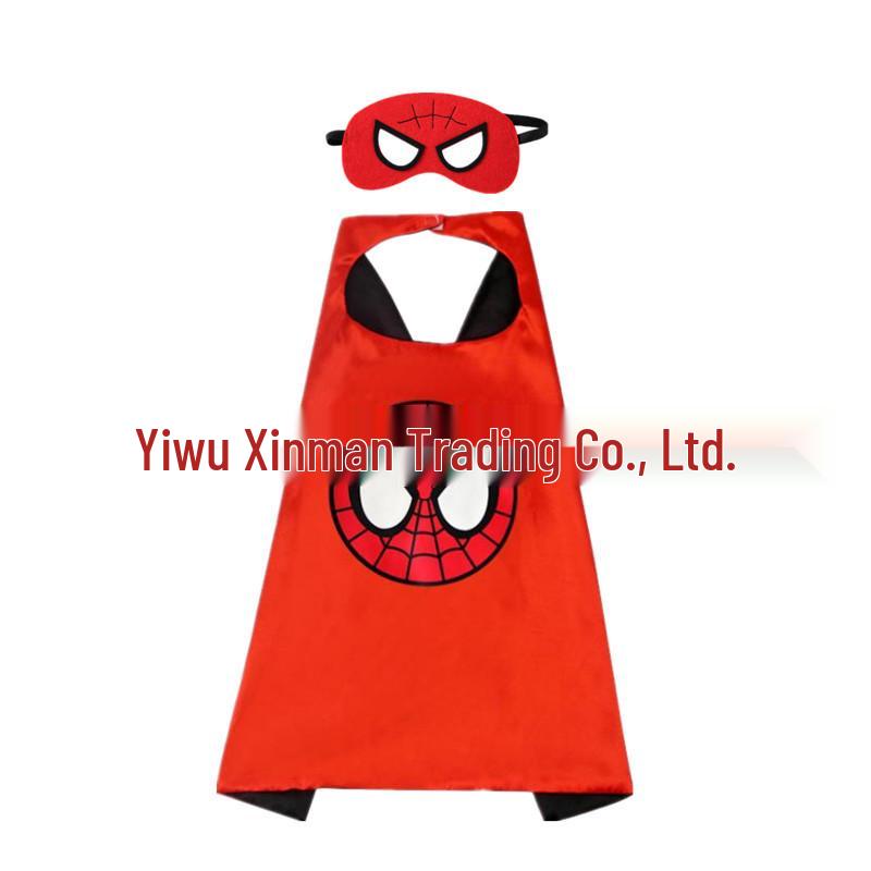 Kids' 3D Superhero Cape Costume for Halloween & Parties