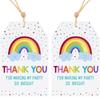 100 Cards, Birthday, Wedding, Party Gift Packaging, Hanging Card DIY Message Card, Greeting Card+rope 20 Meters