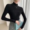Women's Seamless Cashmere Half-High Neck Slim-Fit Sweater - Versatile Autumn/Winter Knitwear Base Layer