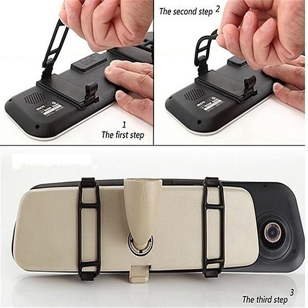 1080P Full HD Car Camera Rearview Mirror Dash DVR Cam Backup Camera Night Vision Front and Rear Dual Lens Video Recorder Reversing Car  Video Recorder