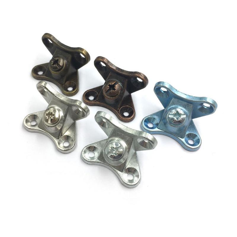 Zinc alloy corner brackets angle code three in one connector furniture accessories