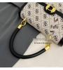 Versatile Retro Small Printed Handheld Crossbody Bag for Women